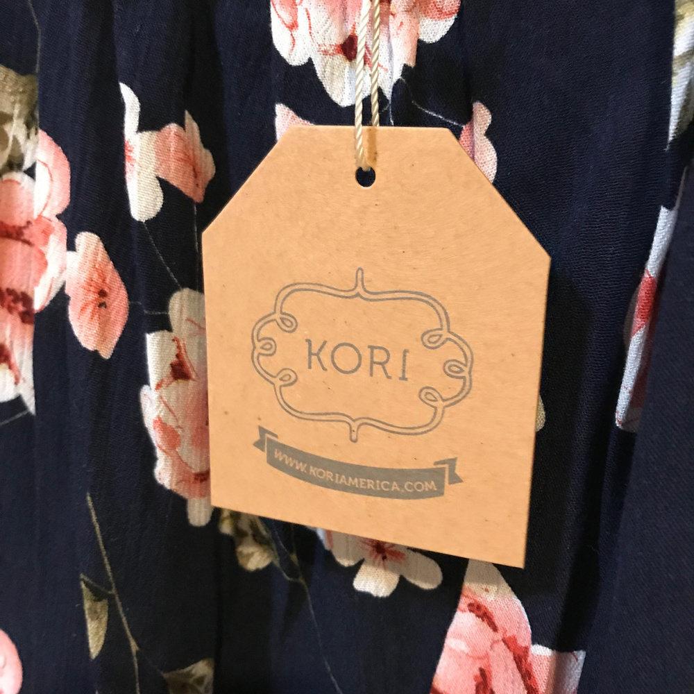 NWT Kori Boutique Floral Ruffle Top Multiple Sizes - Picture 4 of 5